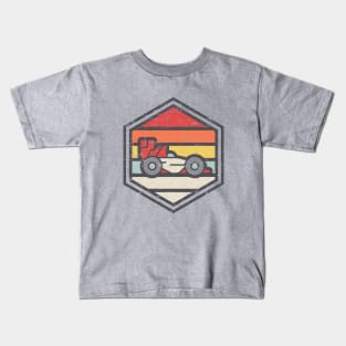 Retro Badge Racer Light Kids T-Shirt